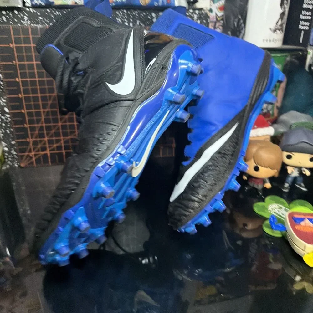 Nike Force Savage Pro 2 Football Cleats Black Blue Men’s Size 10.5 880140-014